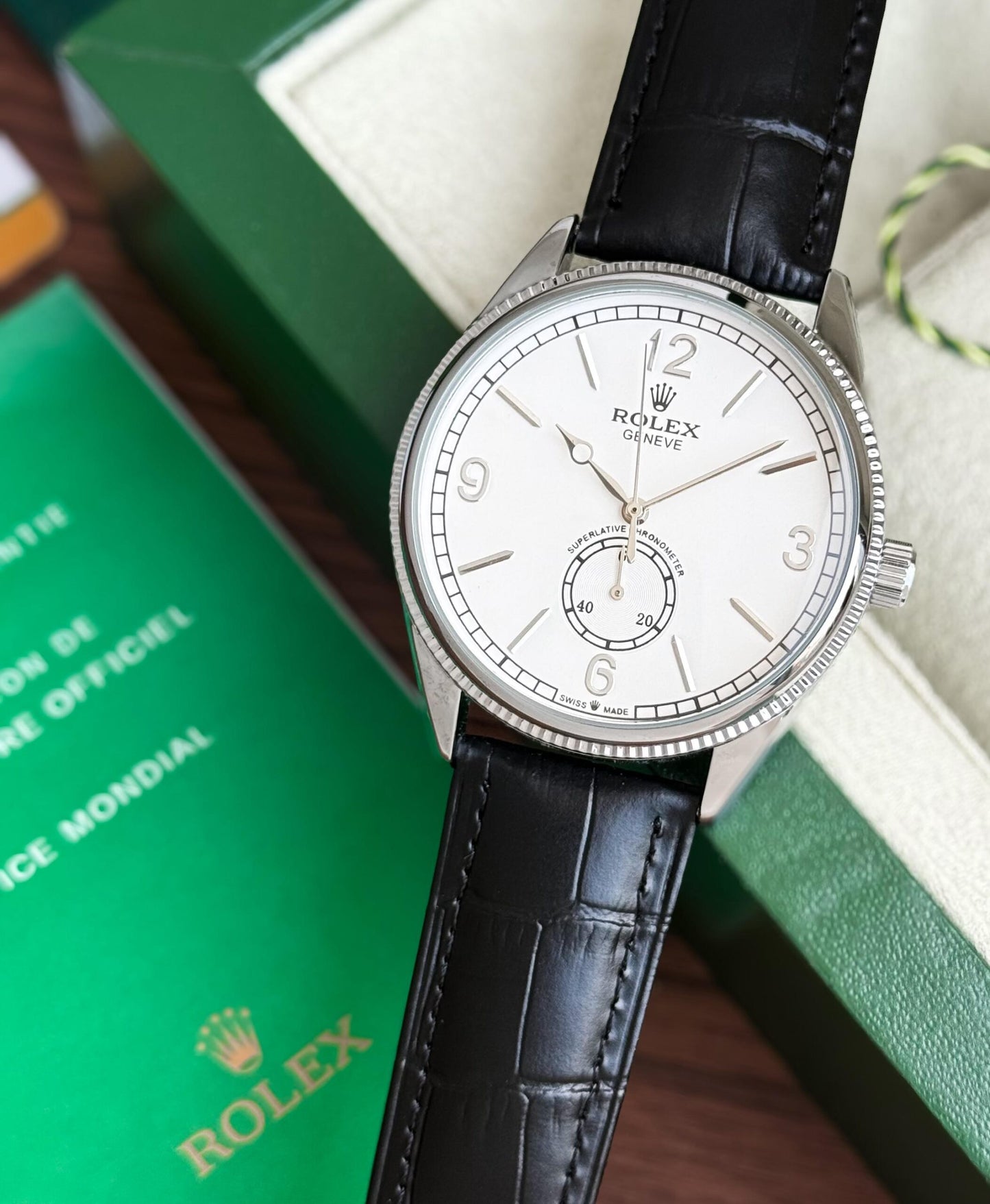 Rolex Geneve Automatic White Dial
