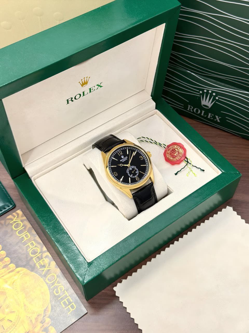 Rolex Geneve Automatic Black Dial
