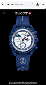 Omega Moon Blue Quartz