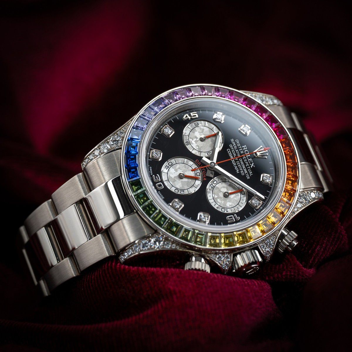 Rolex Diamond Silver Quartz