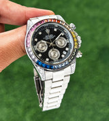 Rolex Diamond Silver Quartz