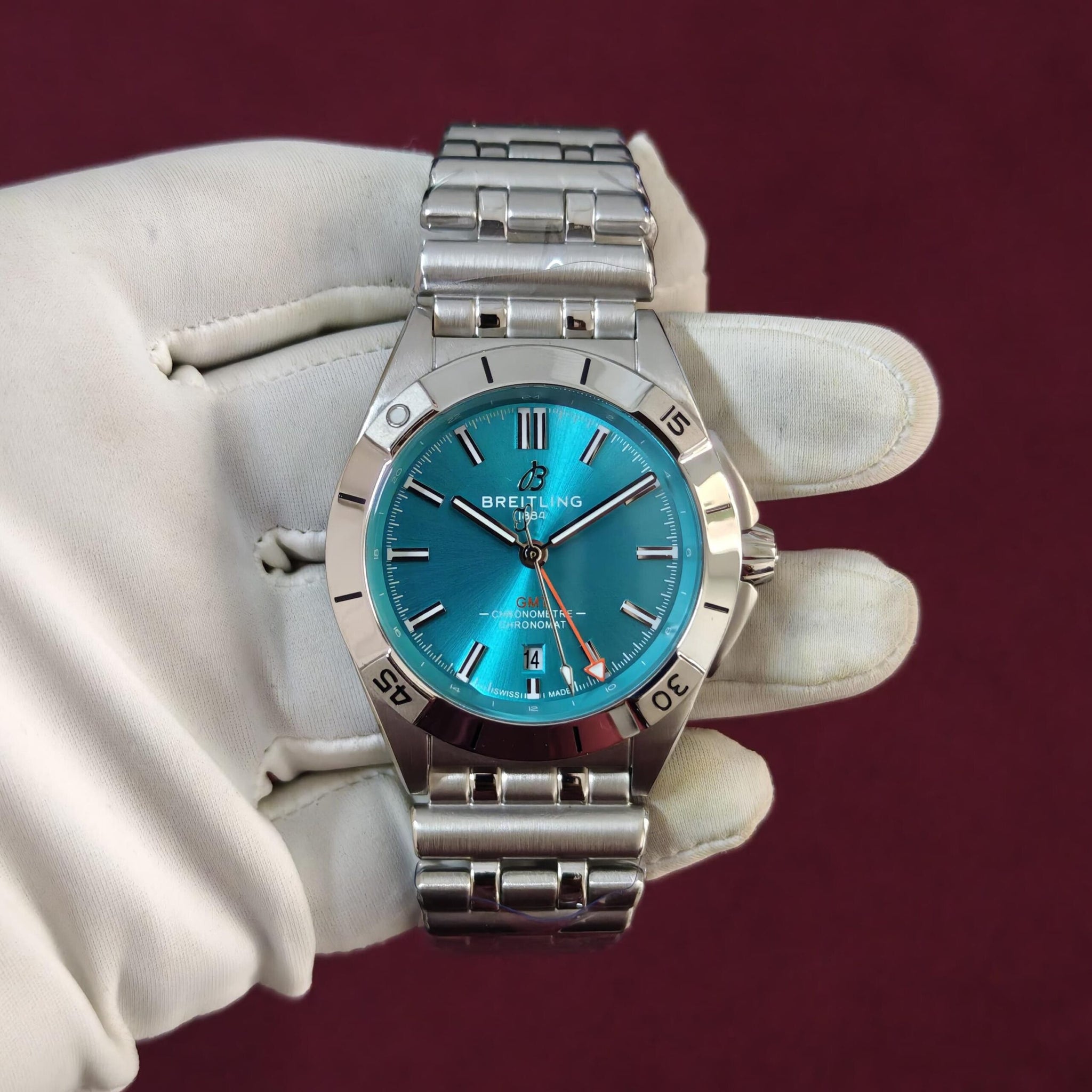 Breitling Chronomat GMT Ice Blue Dial
