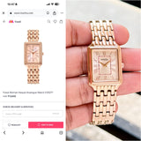 Fossil Raquel Pink Rectangular Dial
