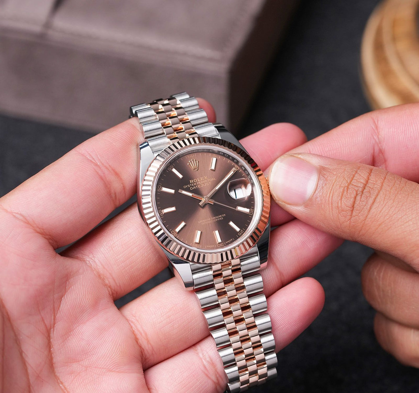 Rolex Oyster Perpetual Silver Automatic