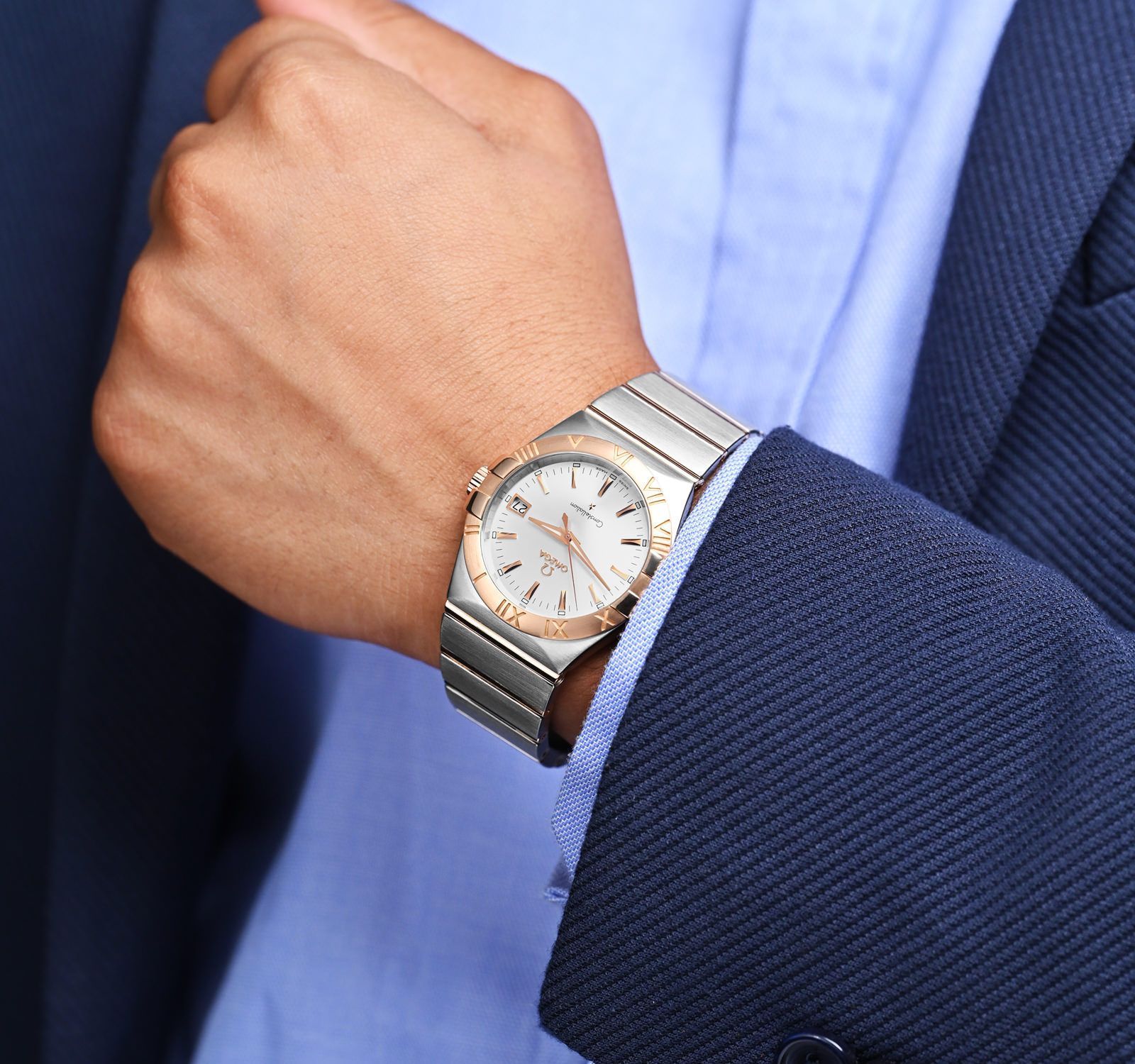 Omega Constellation Silver Quartz