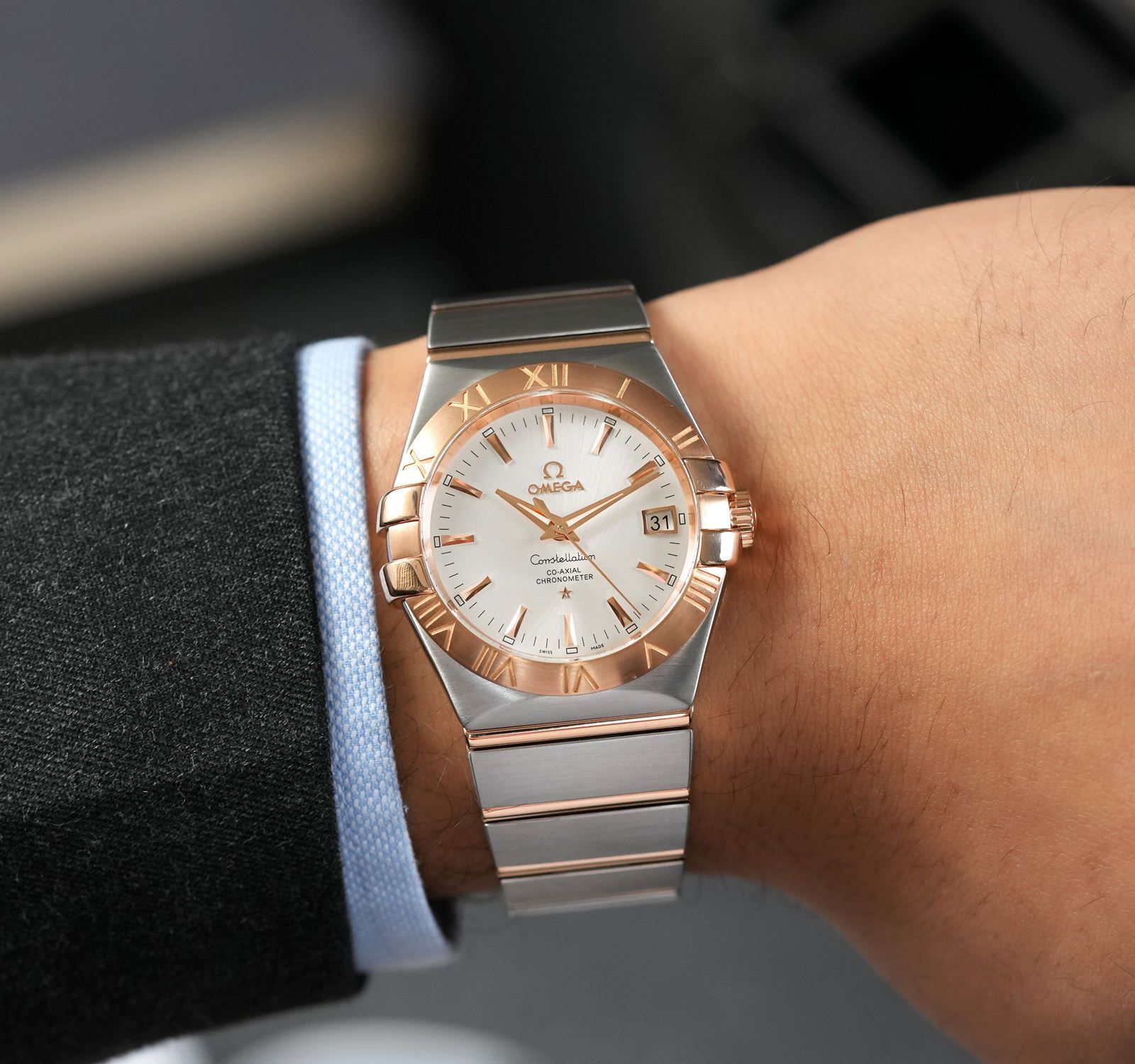 Omega Constellation Silver Quartz