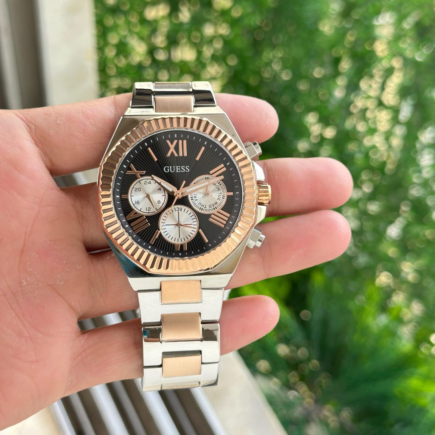 Guess Black Chronograph Dial