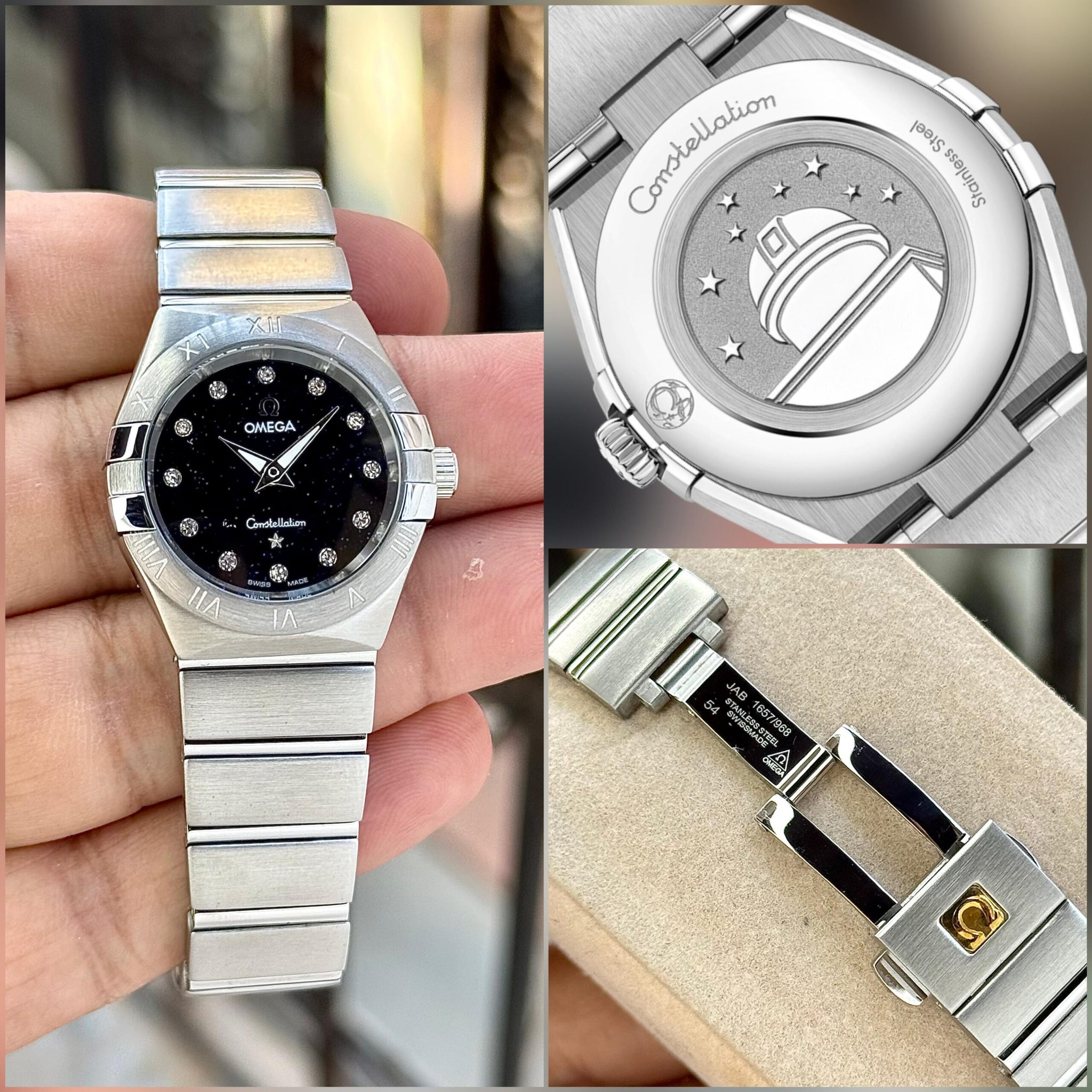 Omega Constellation Black Starry Dial