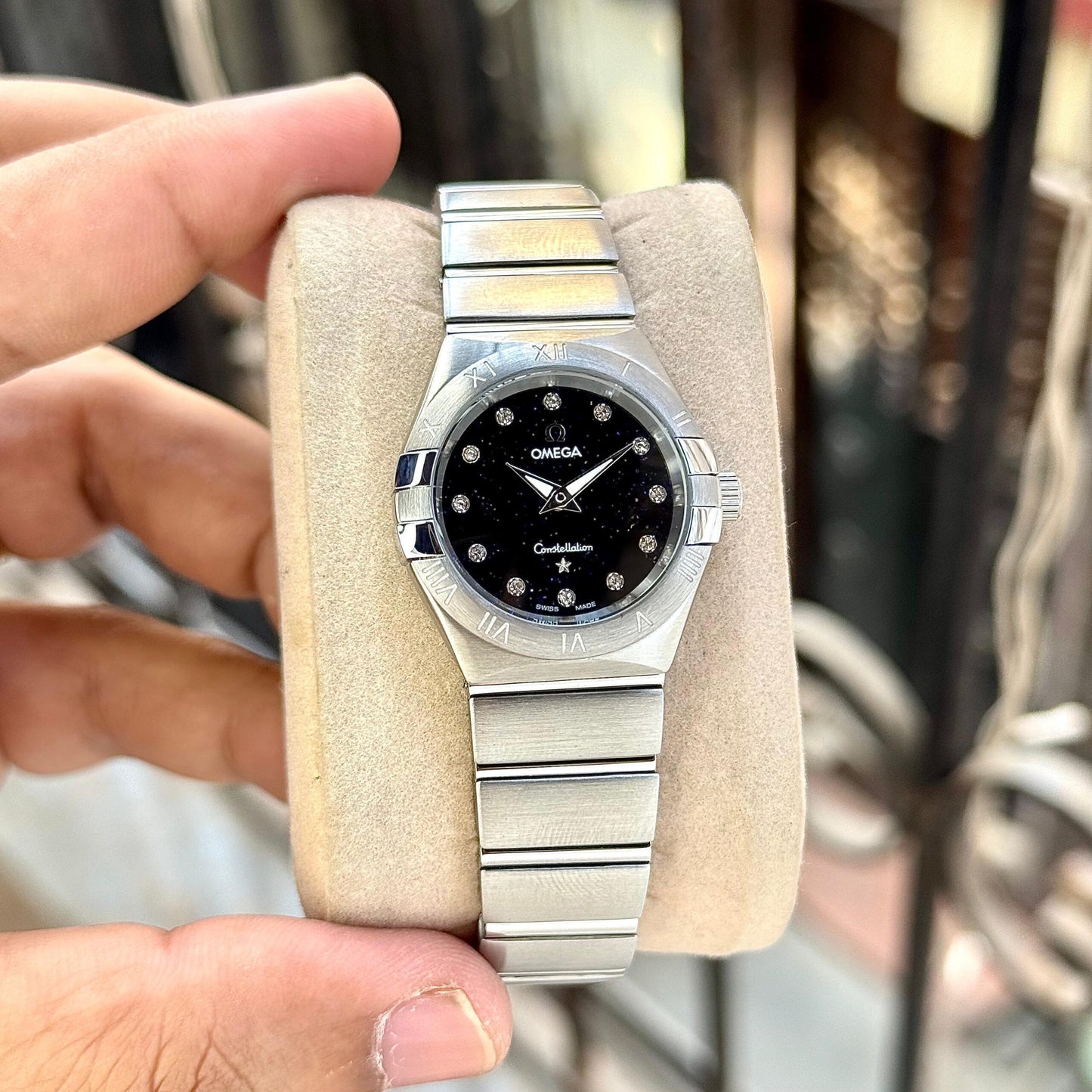 Omega Constellation Black Starry Dial