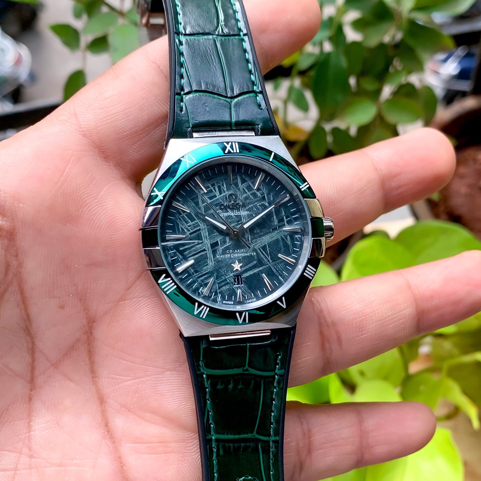 Omega Constellation Green Automatic