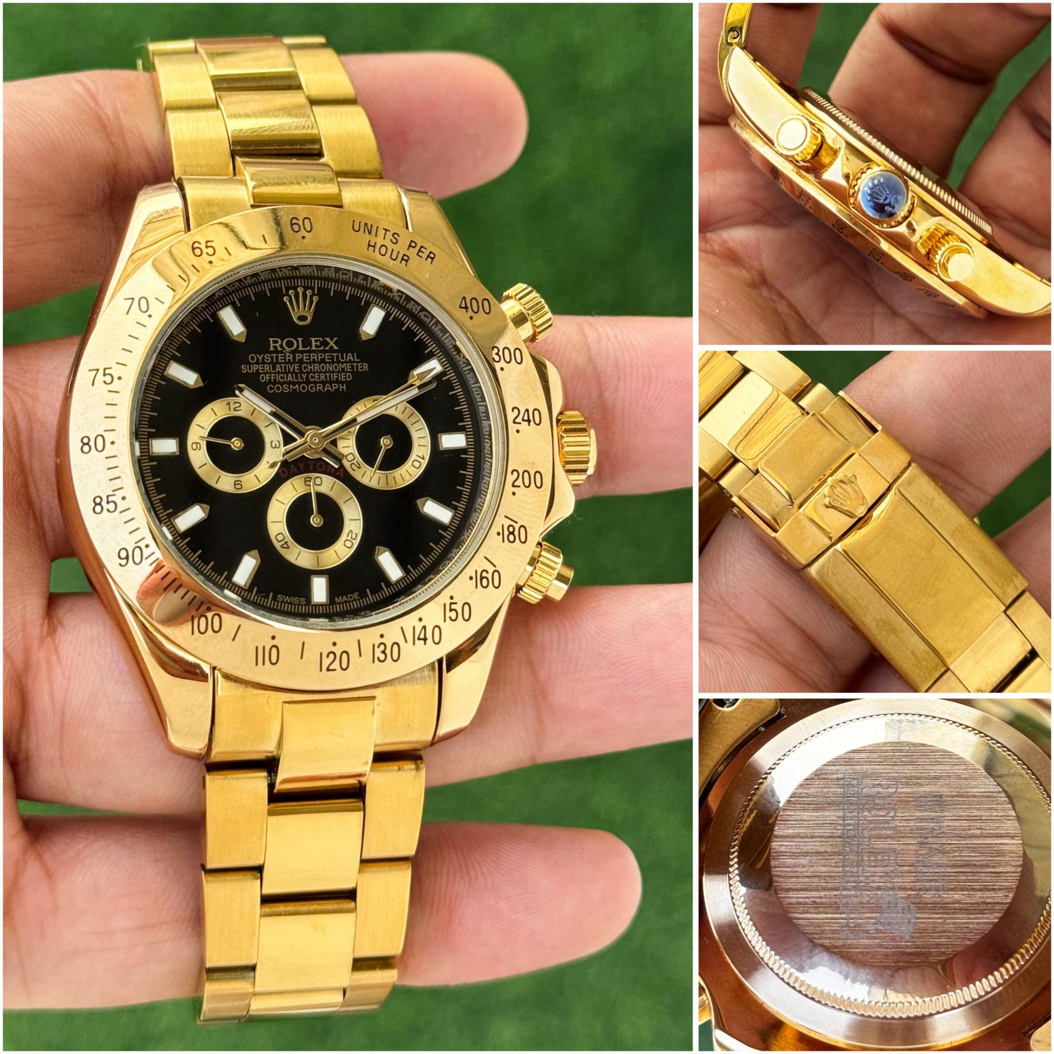 Rolex Daytona Gold Tone Round Dial