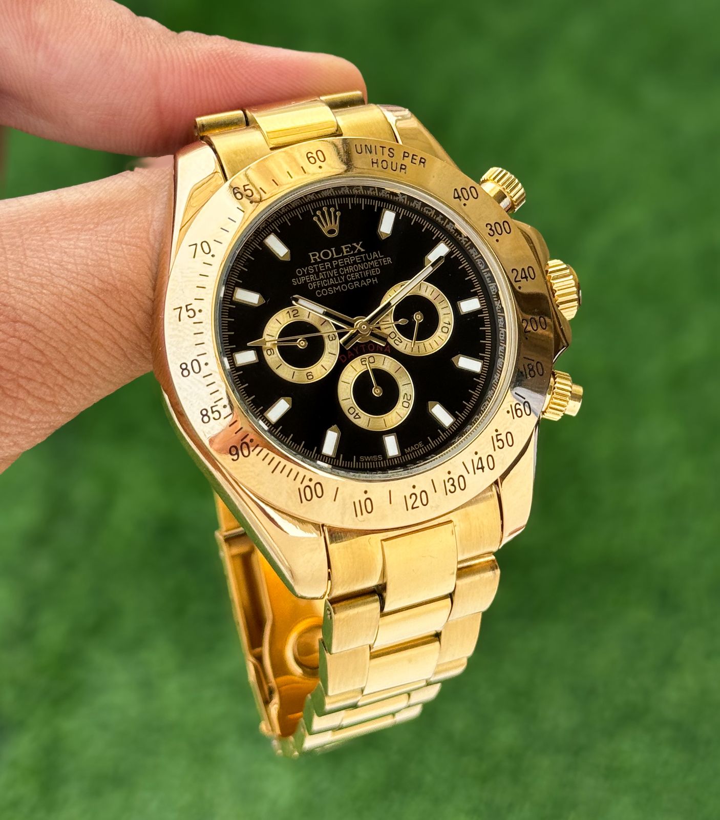 Rolex Daytona Gold Tone Round Dial