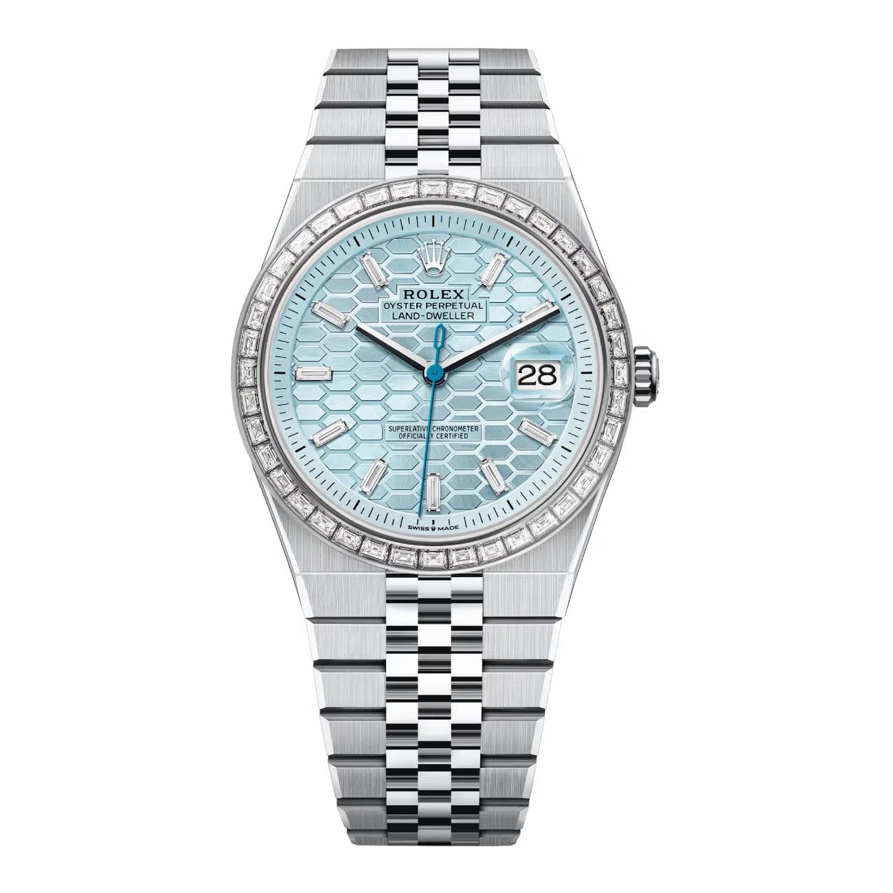 Rolex Land-Dweller Ice Blue Dial