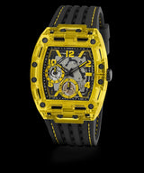 Guess Skeleton Yellow Black Dial