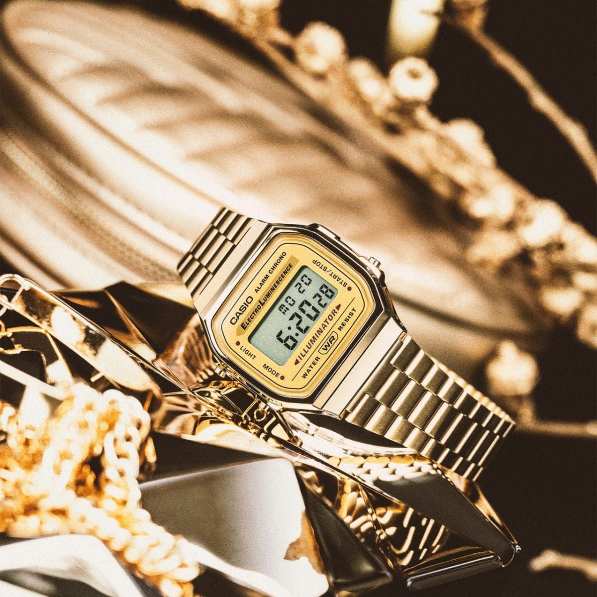 Casio Vintage Digital Gold