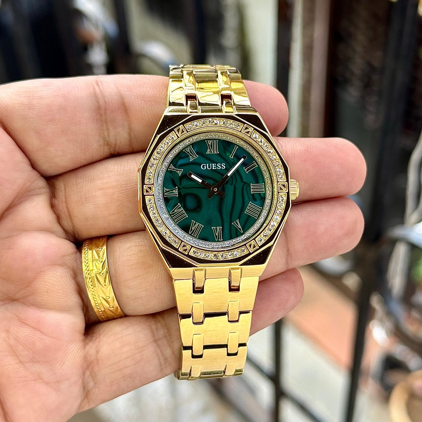 Guess Desire Analog Series Green Dial