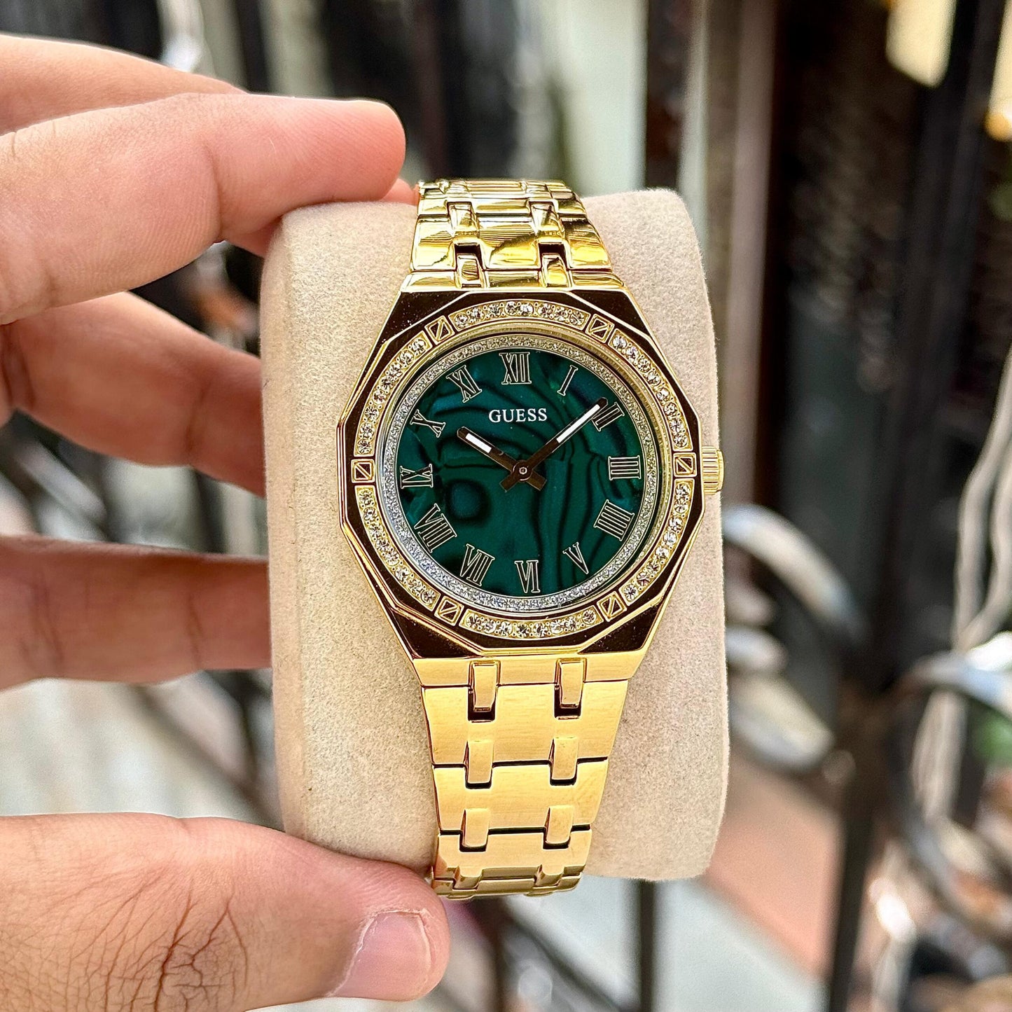 Guess Desire Analog Series Green Dial