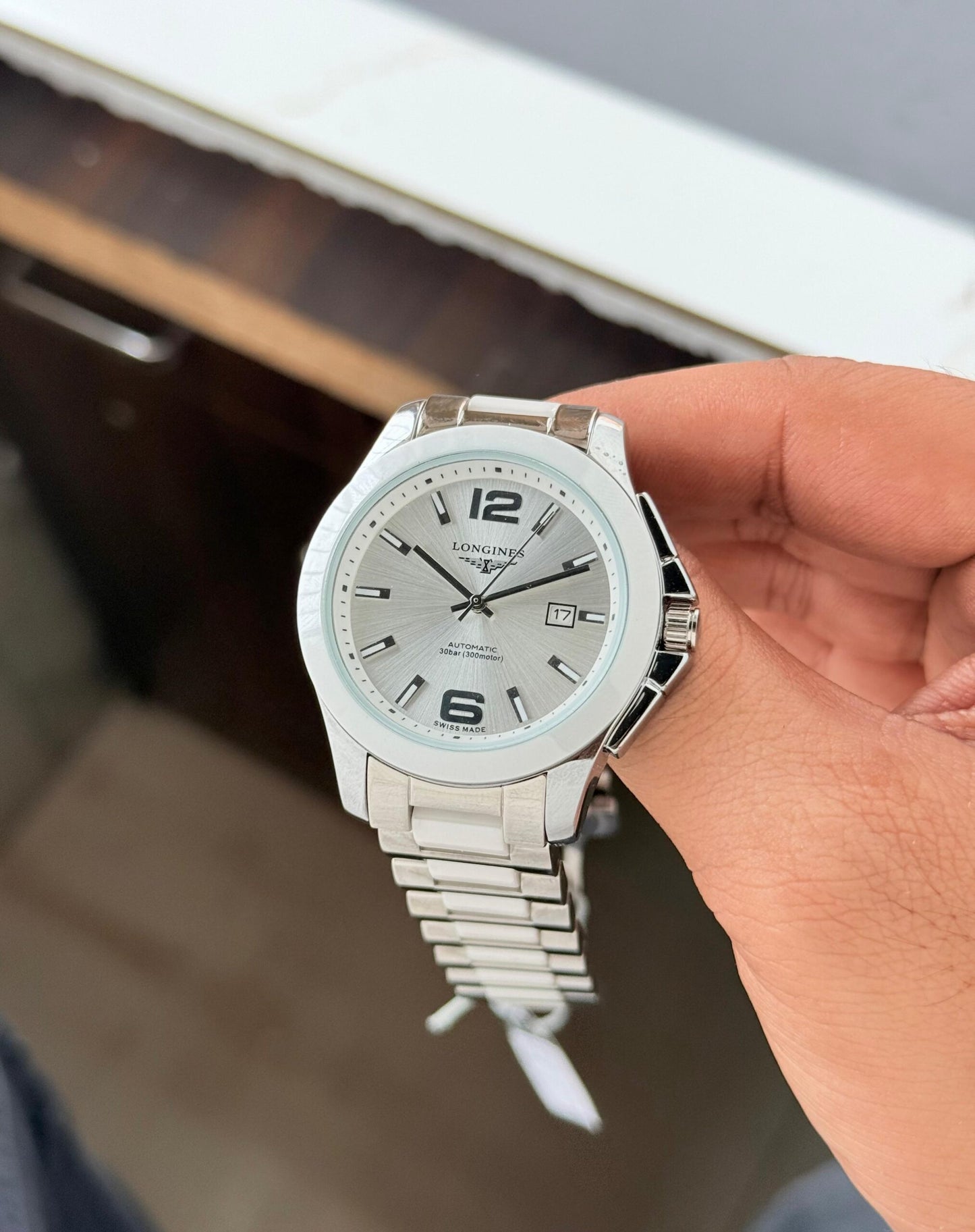 Longines Conquest White Dial