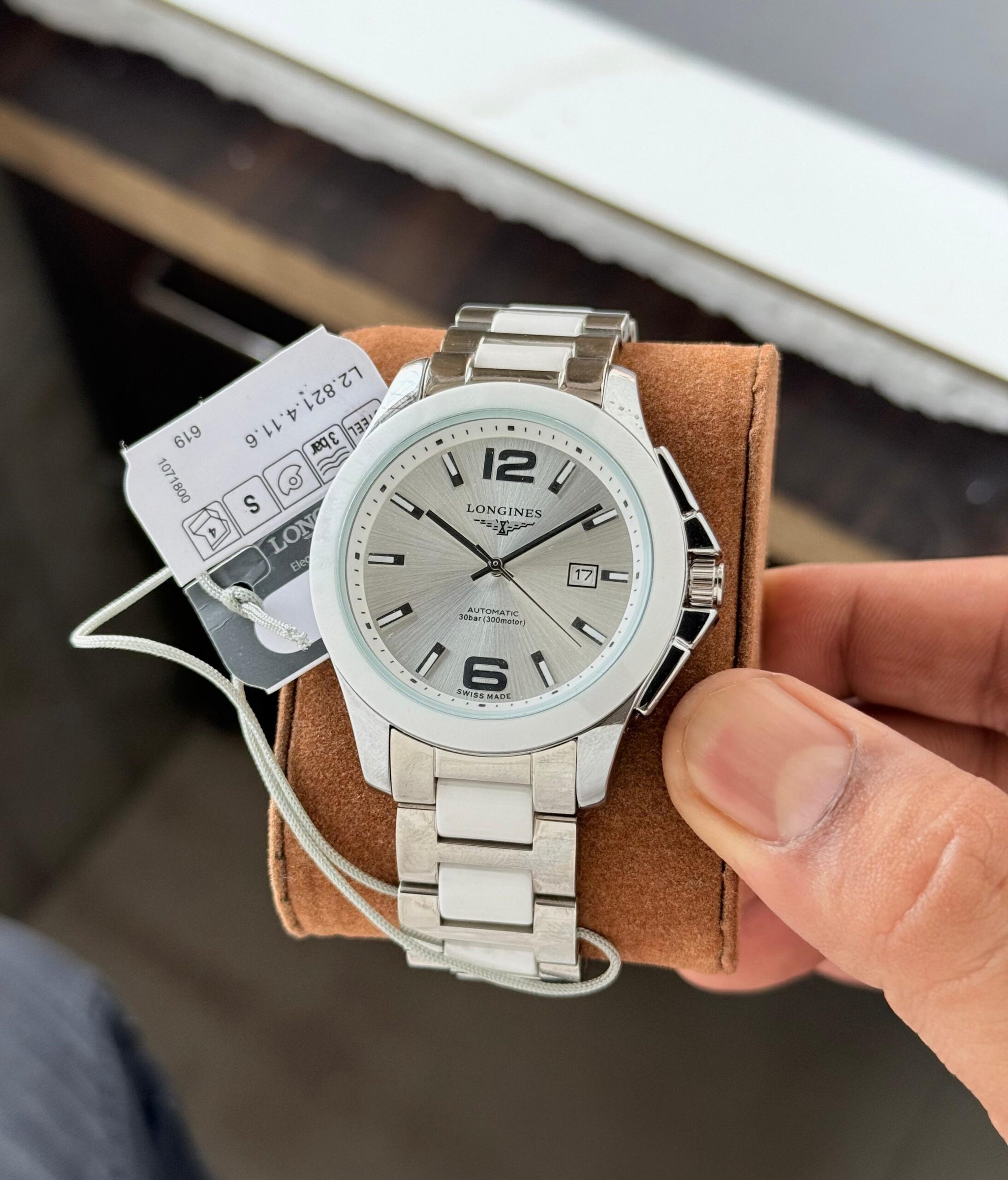Longines Conquest White Dial
