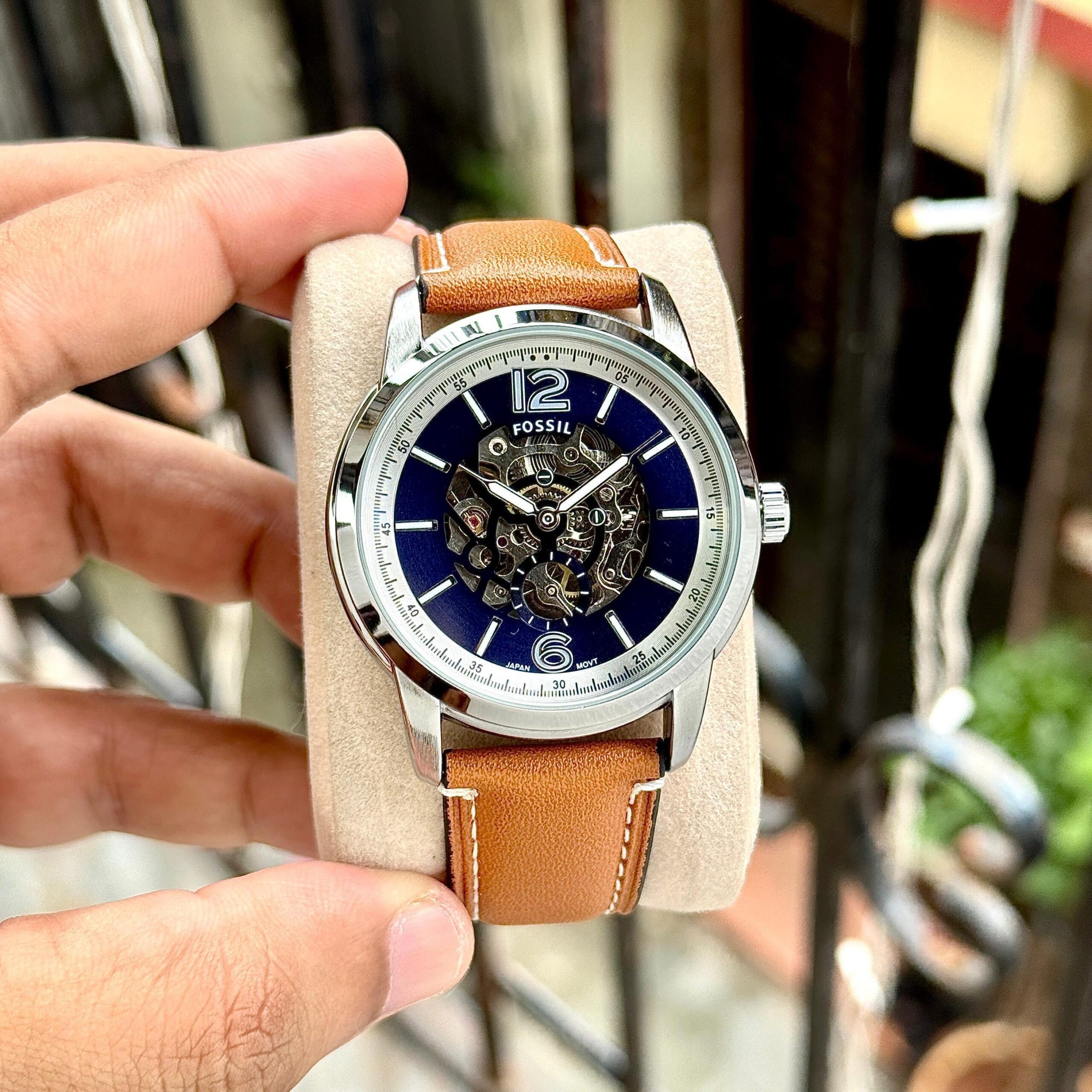 Fossil Skeleton Open Heart Dial Automatic
