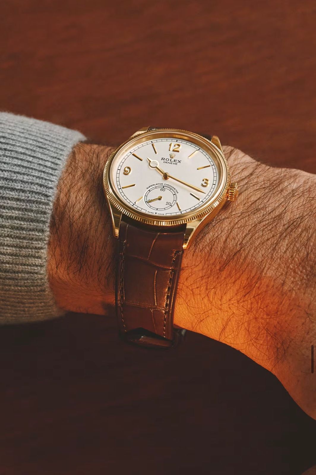 Rolex Geneve White Dial Automatic