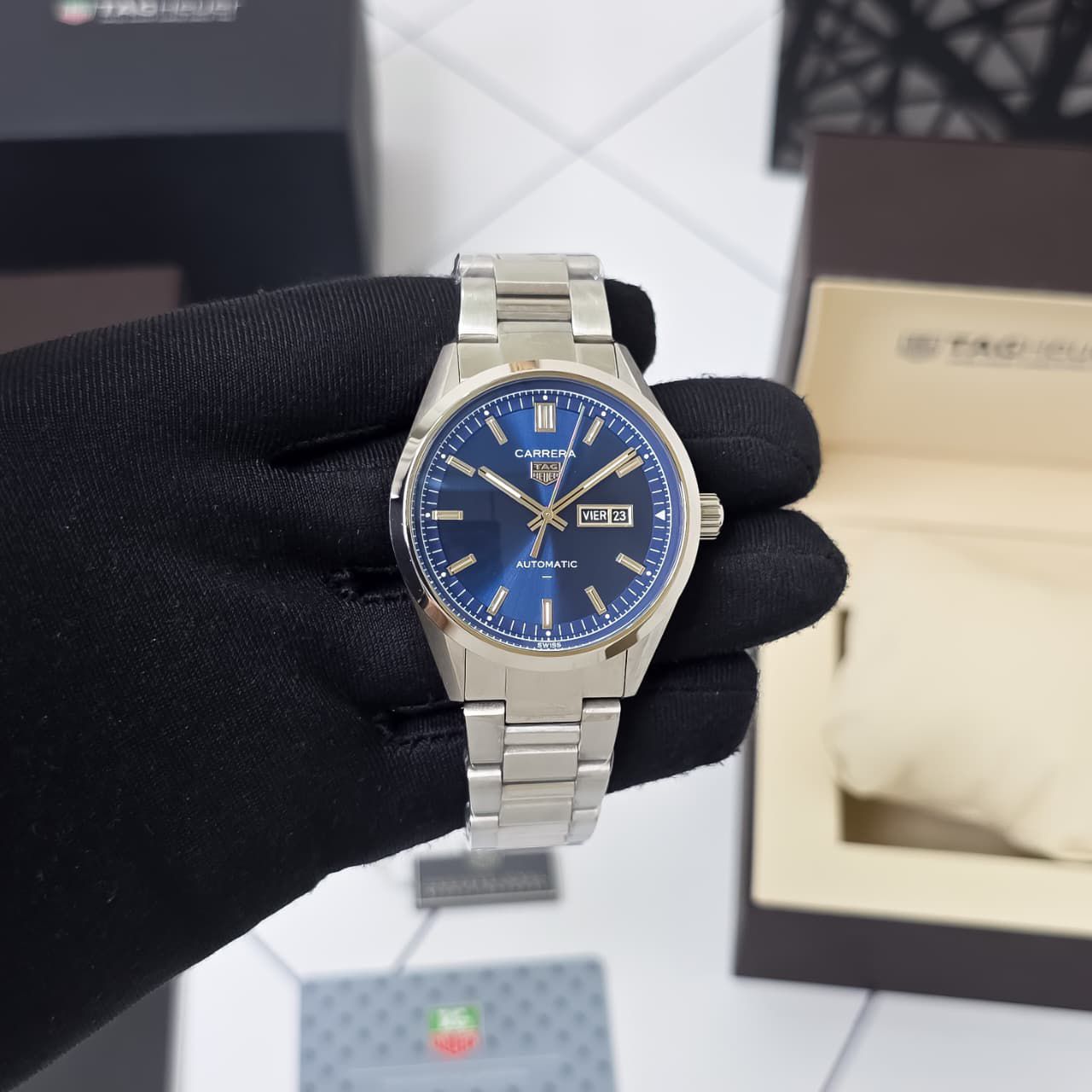 Tag Heuer Carrera Day-Date Silver