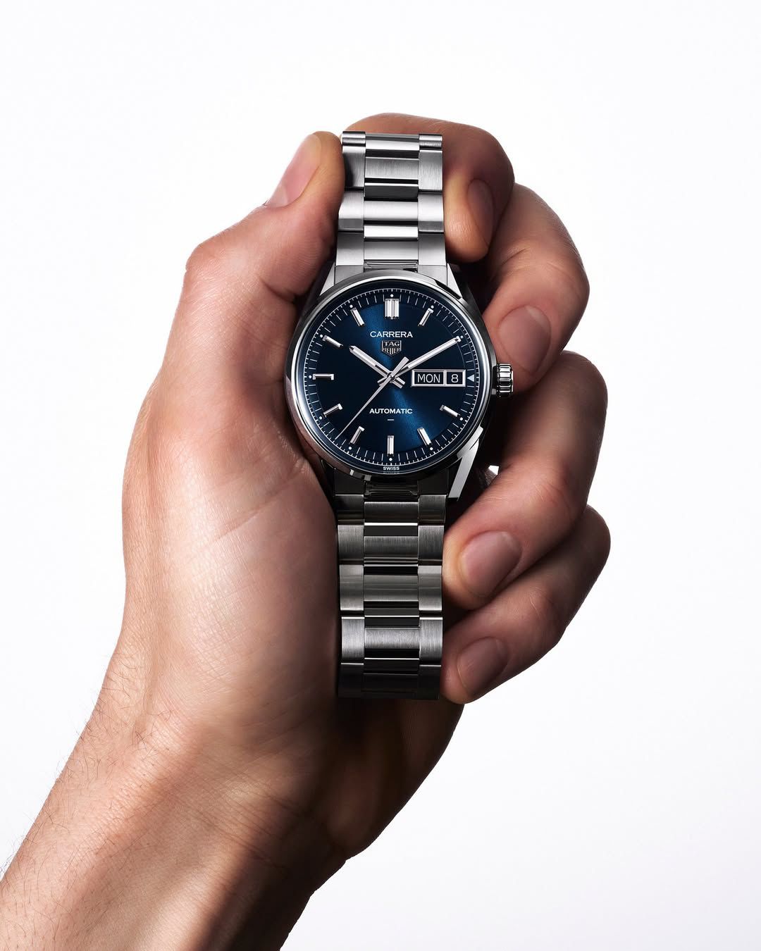 Tag Heuer Carrera Day-Date Silver
