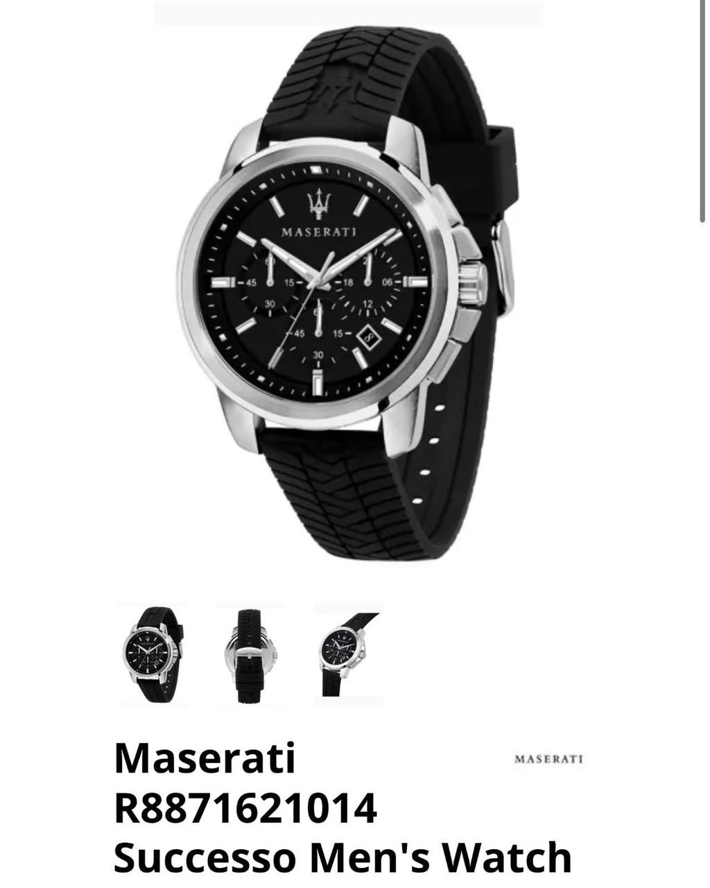 Maserati Successo Black Chronograph