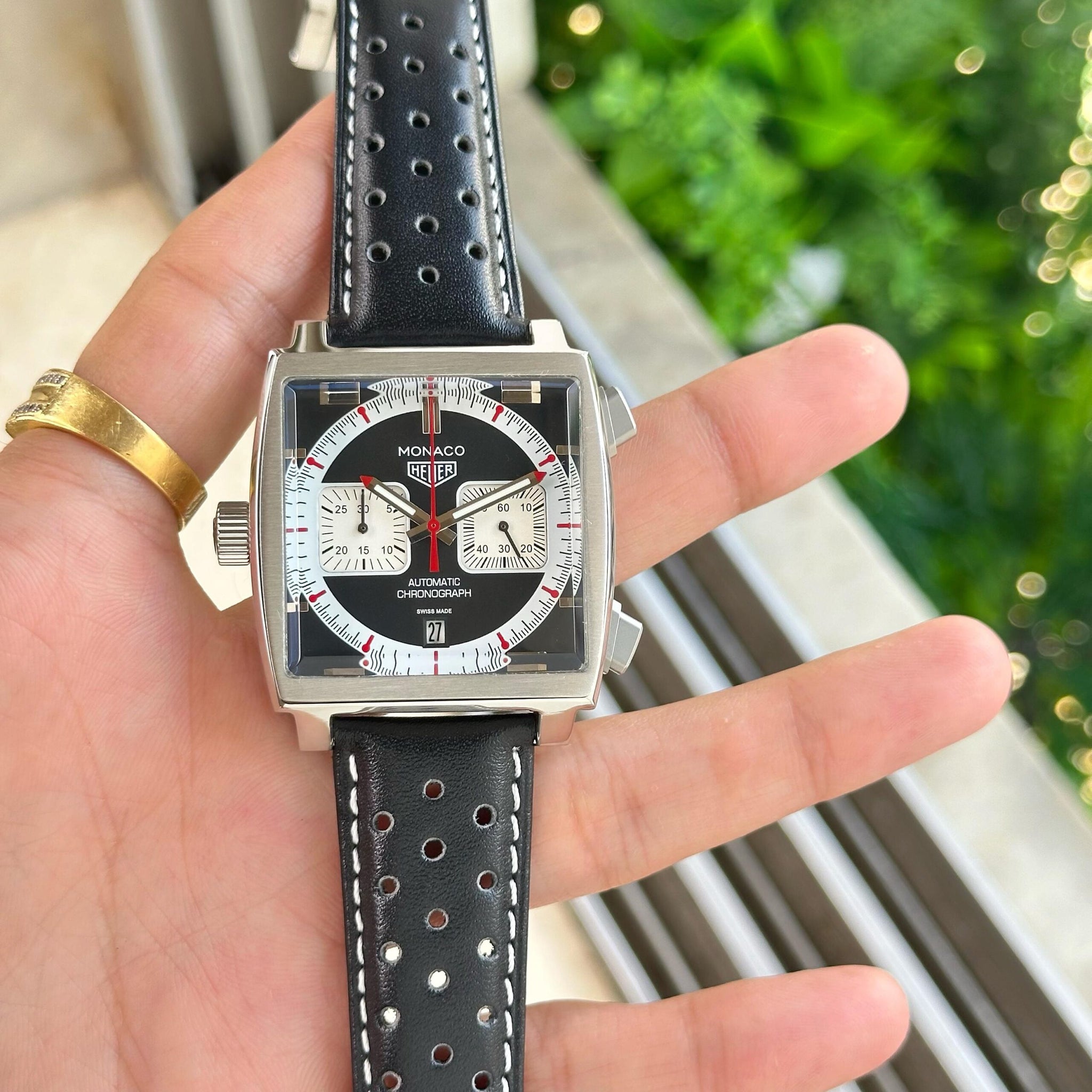 Tag Heuer Monaco Black Chronograph