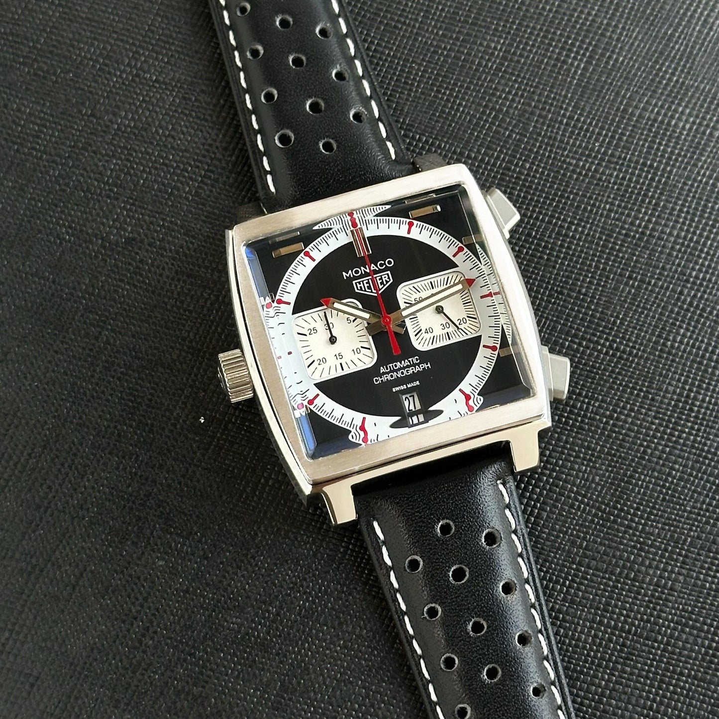 Tag Heuer Monaco Black Chronograph