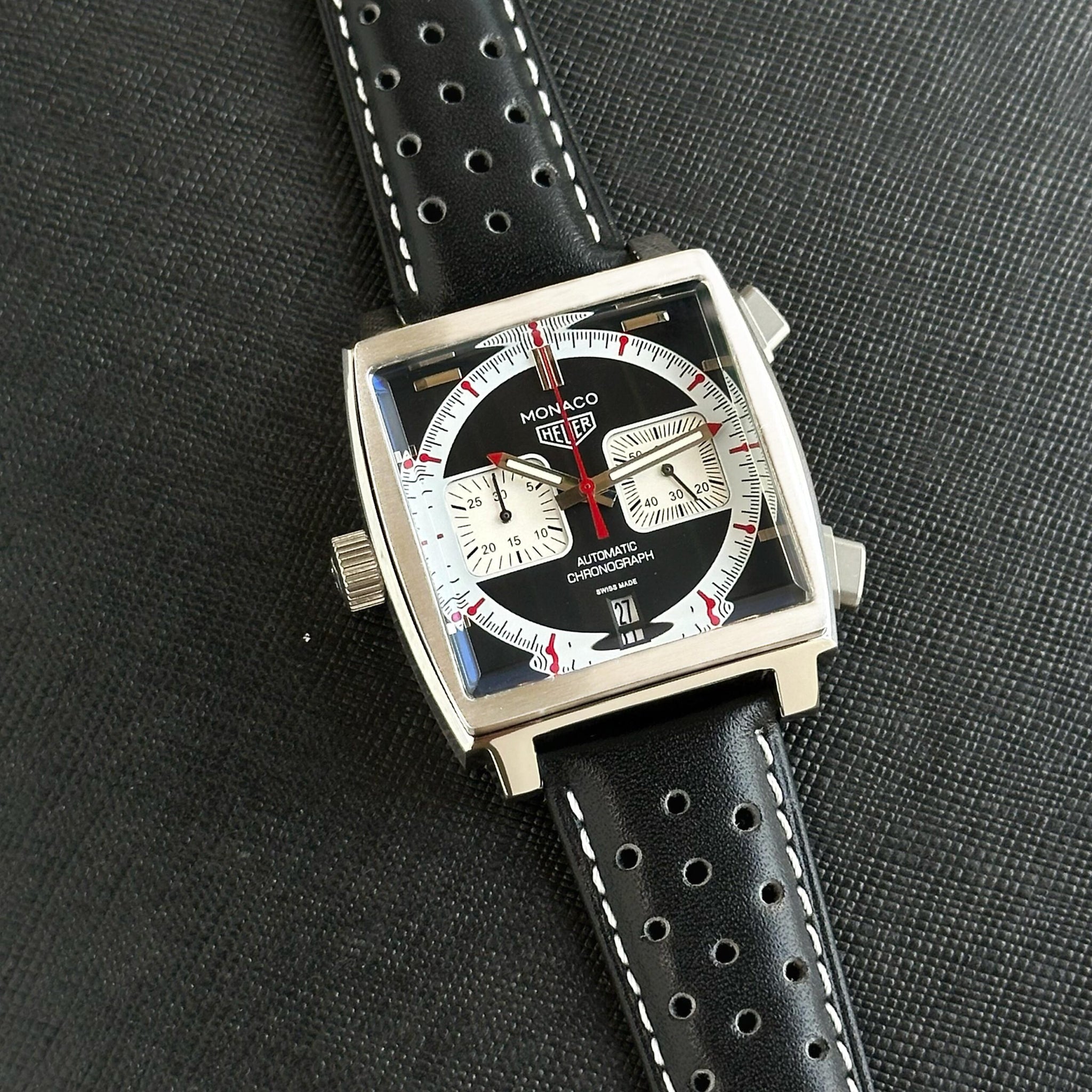 Tag Heuer Monaco Black Chronograph