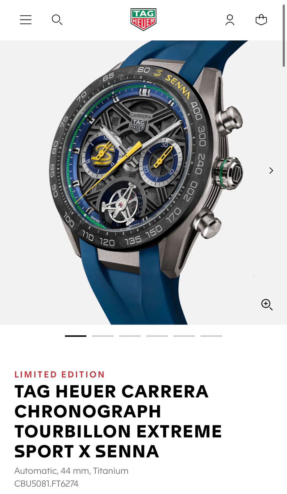 Tag Heuer Blue Senna Edition