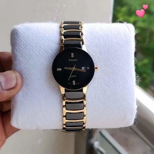 Rado Black Two Tone Ceramic Quartz