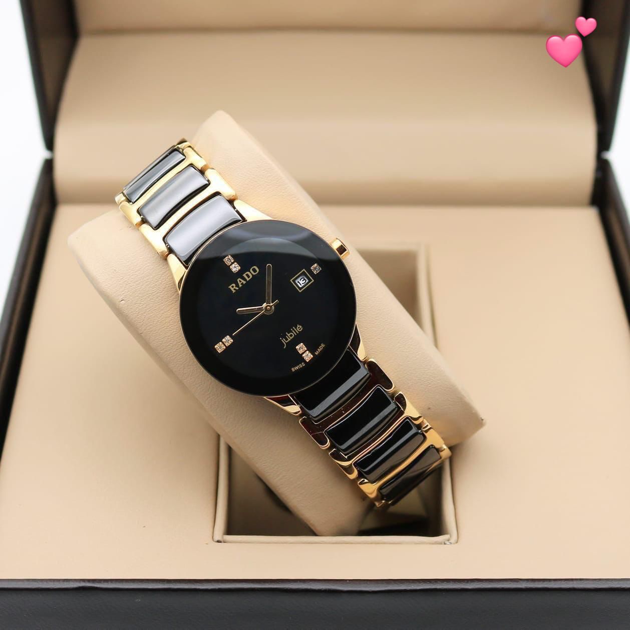 Rado Black Two Tone Ceramic Quartz