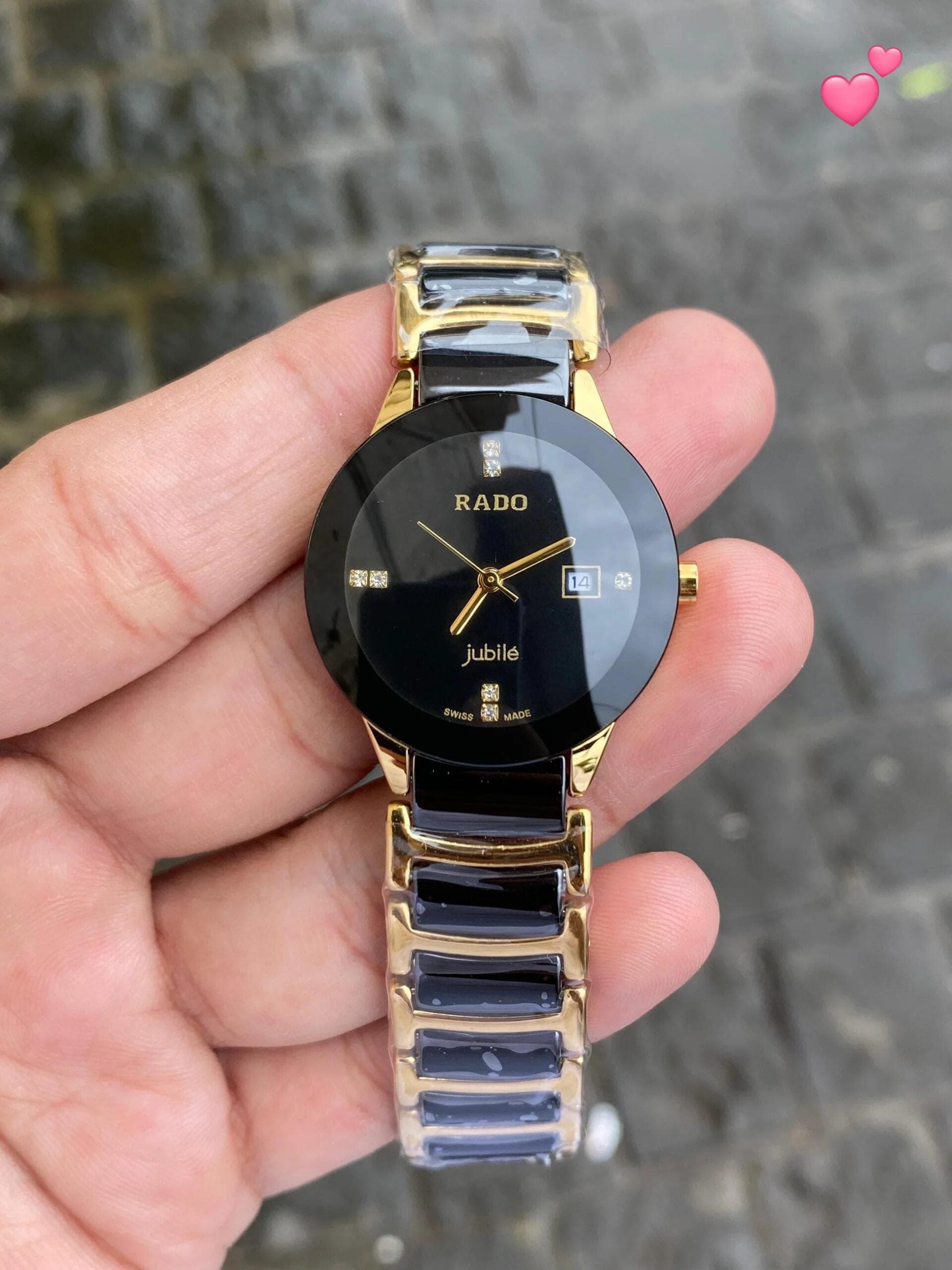 Rado Black Two Tone Ceramic Quartz