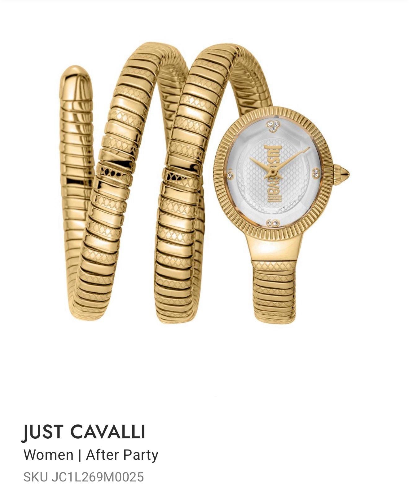 Just Cavalli Golden White Dial