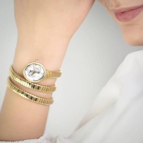 Just Cavalli Golden White Dial