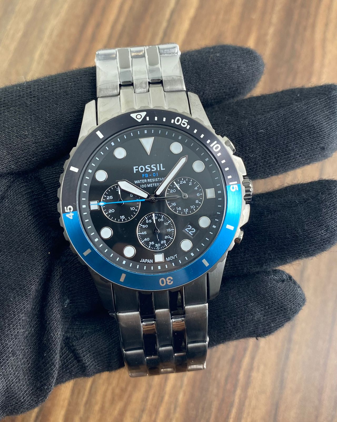 Fossil FB-01 Silver Chronograph