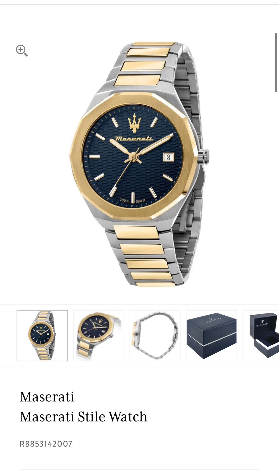 Maserati Stile Blue Dial Chronograph