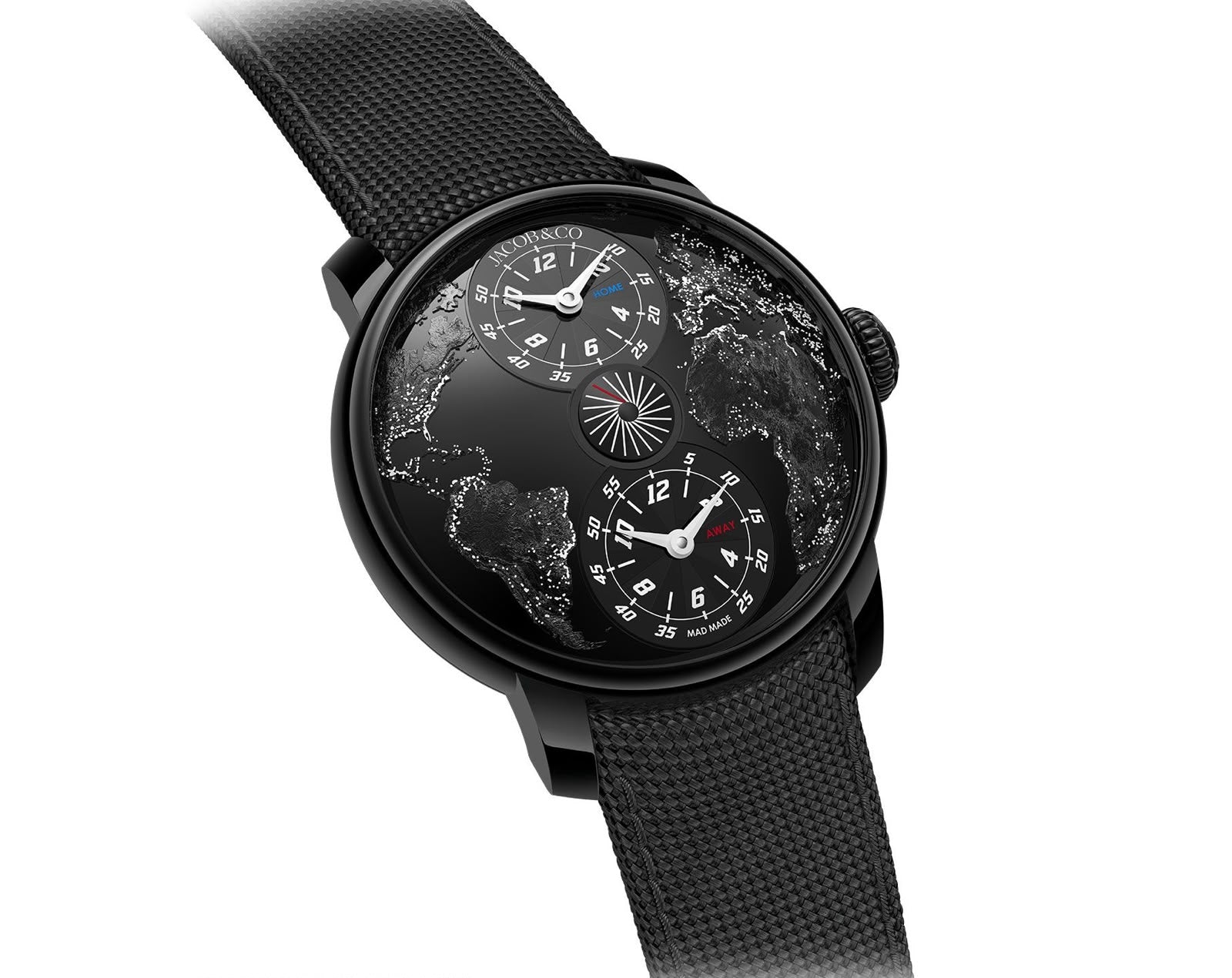 Jacob &amp; Co. Dual Time Zone Black