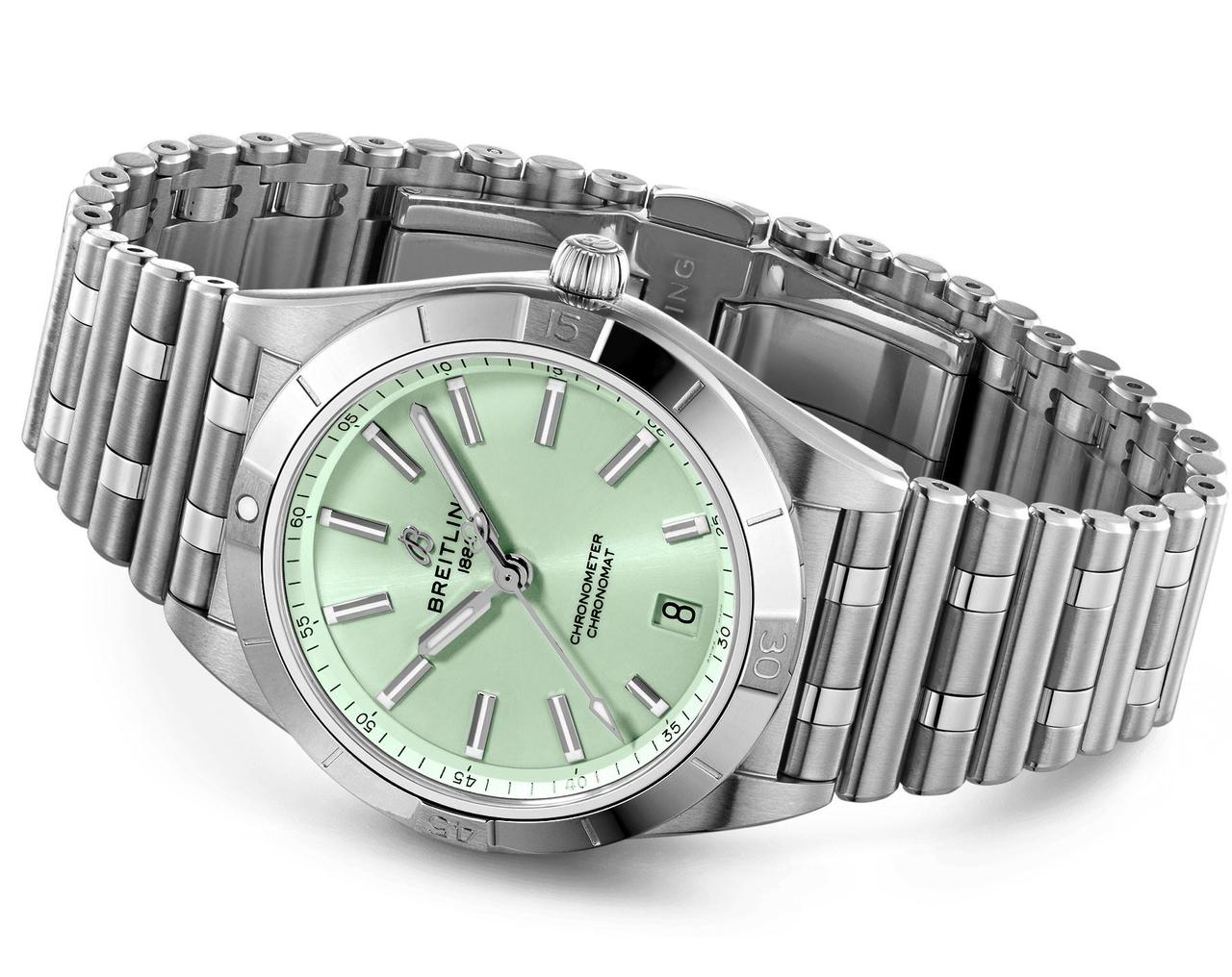 Breitling Chronomat Green Dial Quartz