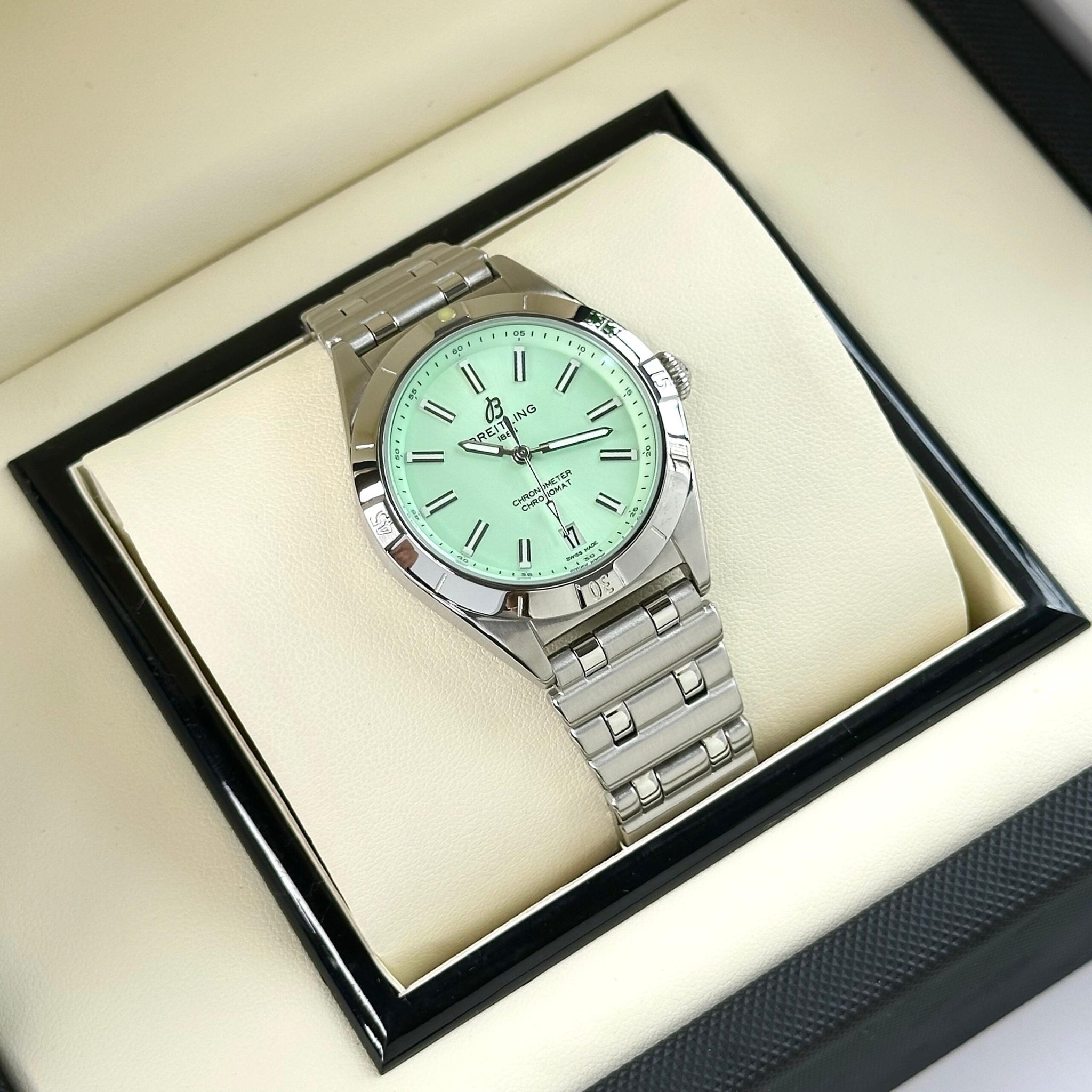 Breitling Chronomat Green Dial Quartz