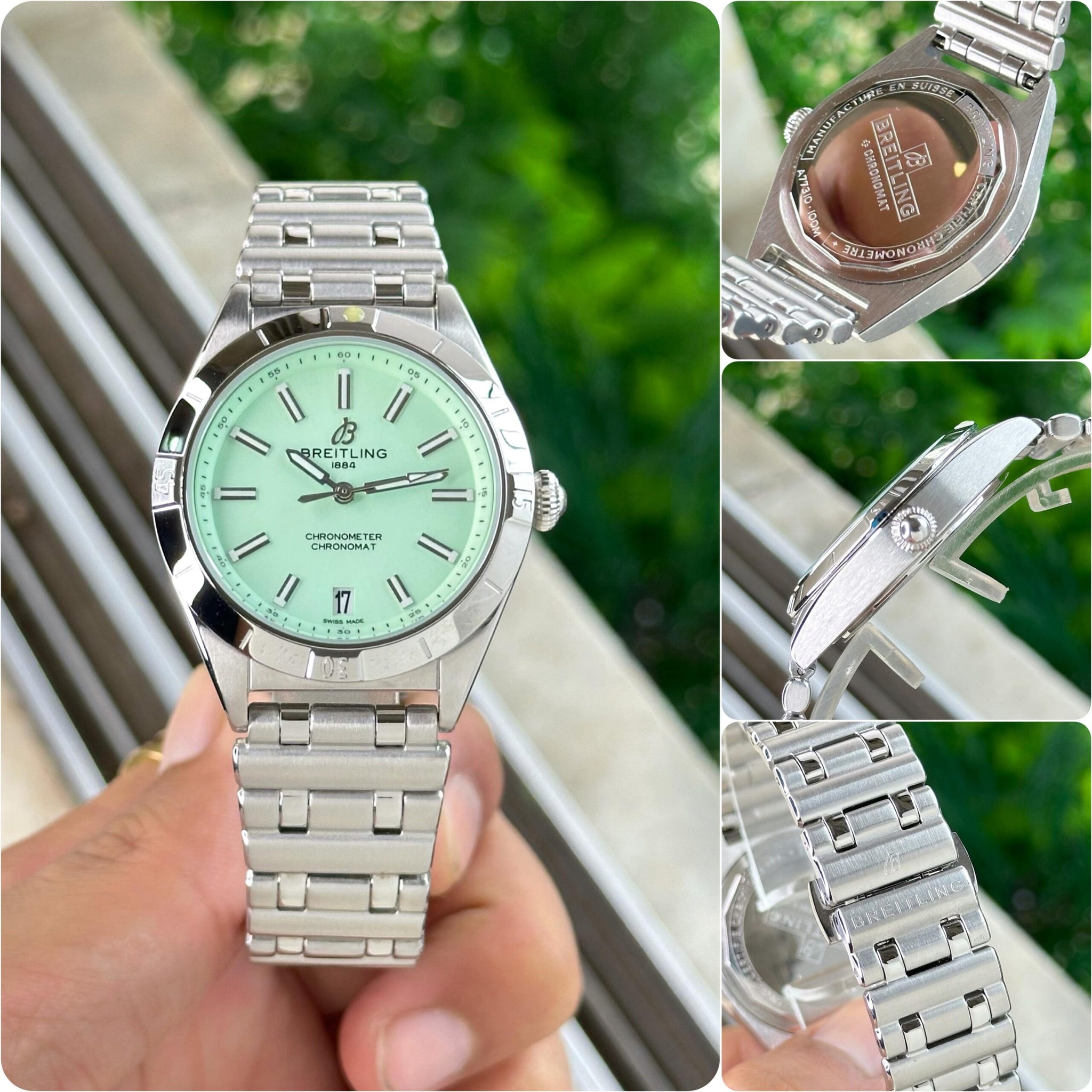 Breitling Chronomat Green Dial Quartz
