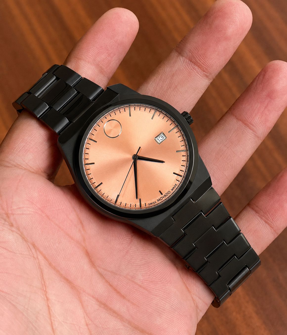 Movado Slim Edge Black Quartz