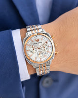 Emporio Armani White Dial Chrono