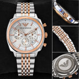 Emporio Armani White Dial Chrono