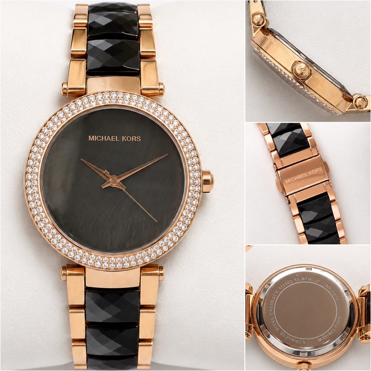 Michael Kors Black Marble-Effect Dial