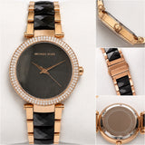 Michael Kors Black Marble-Effect Dial