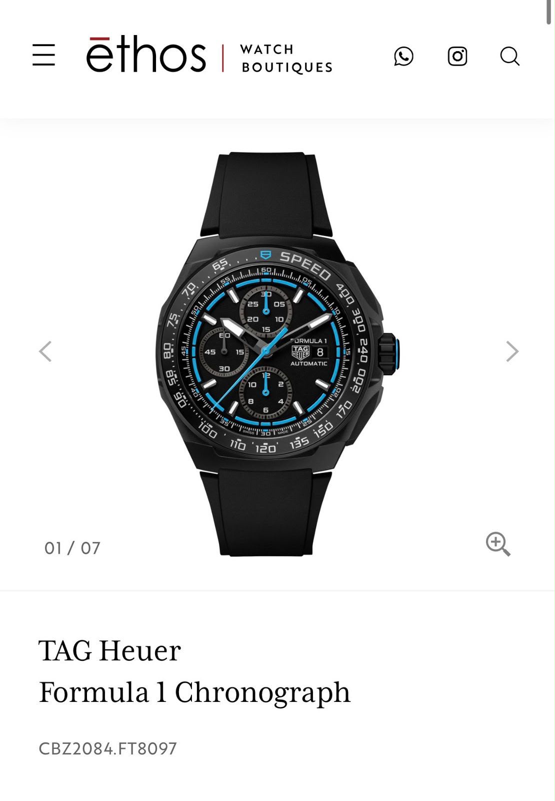 Tag Heuer Black Blue Dial