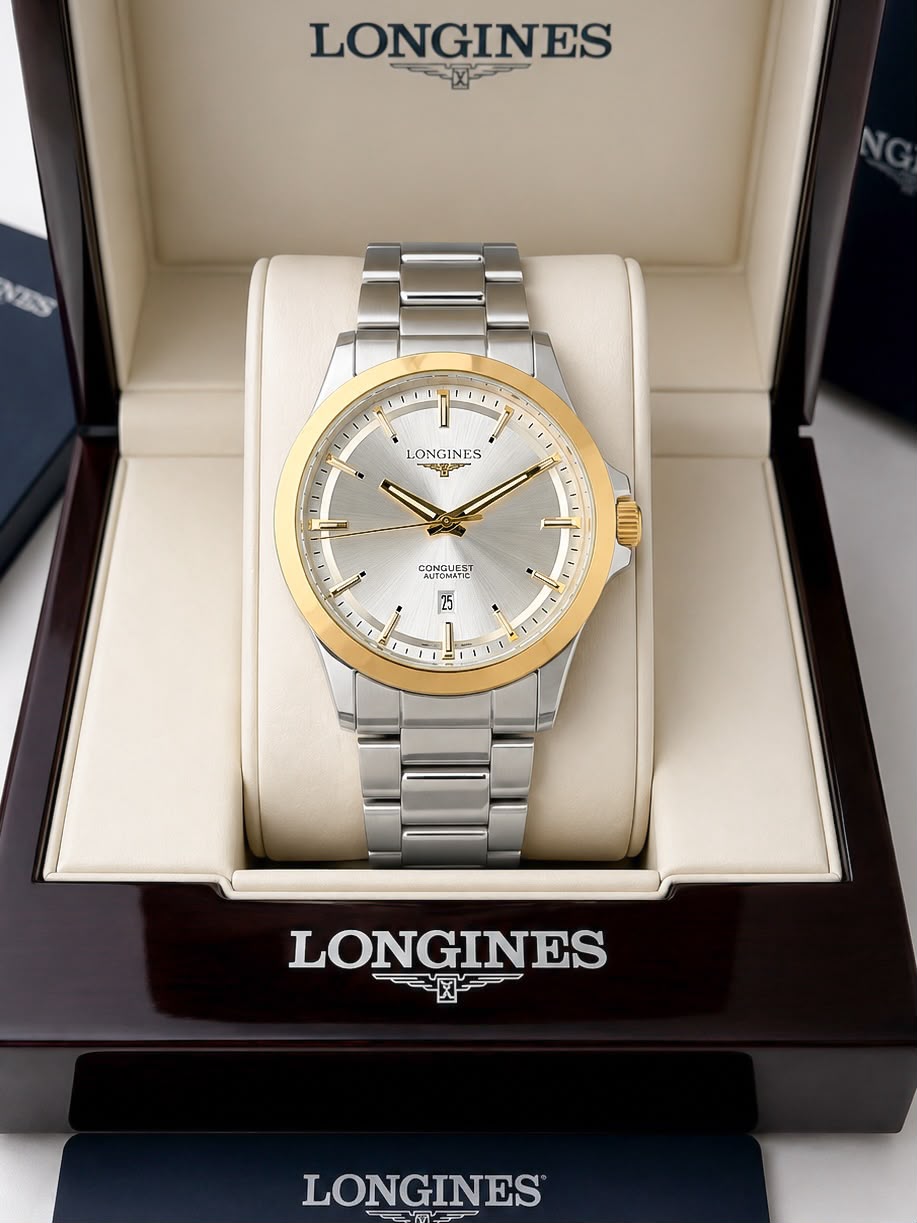 Longines Golden Tone Quartz Dial